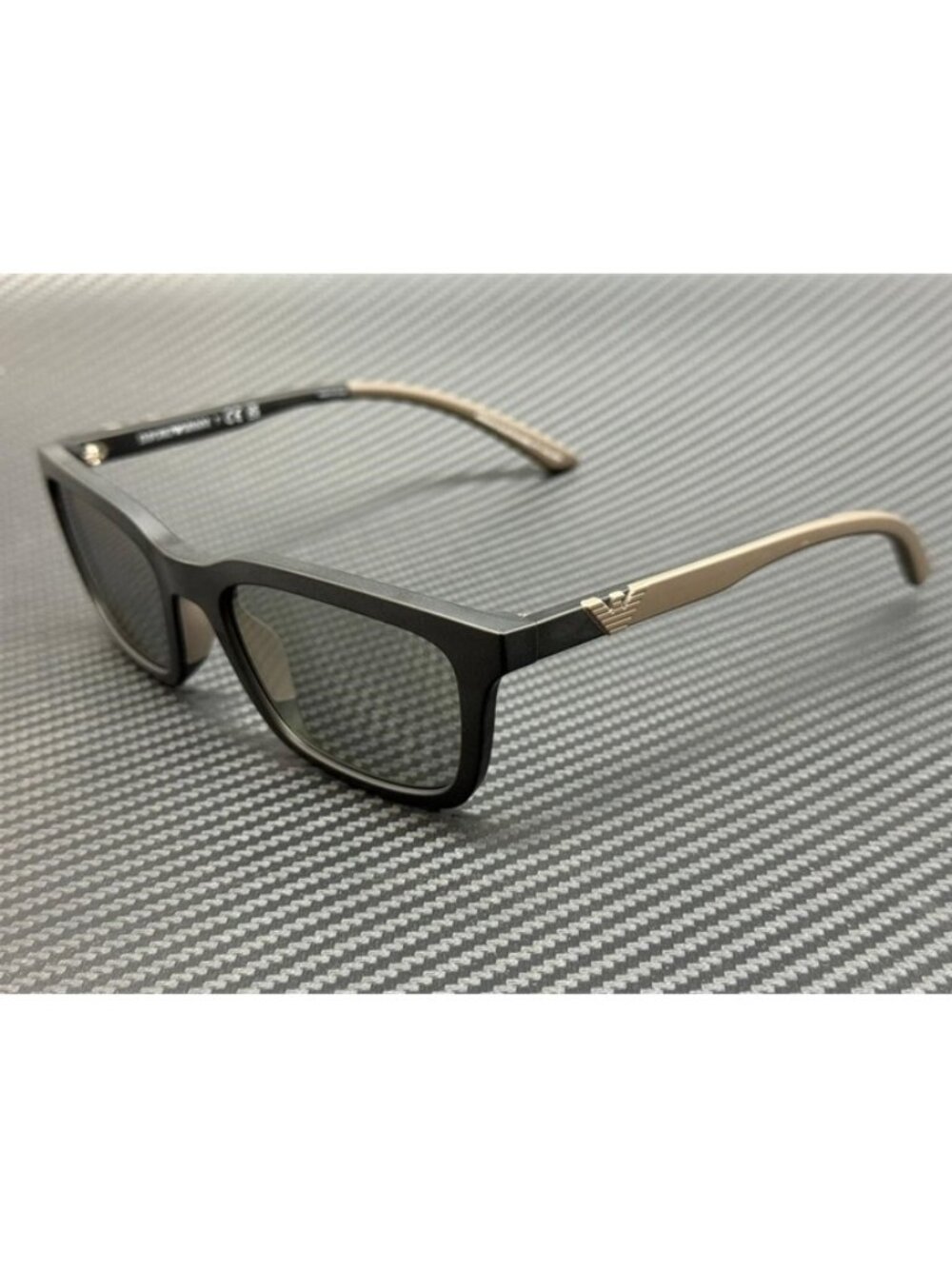 New Emporio Armani Men Matte Black Sunglasses 55-20-145